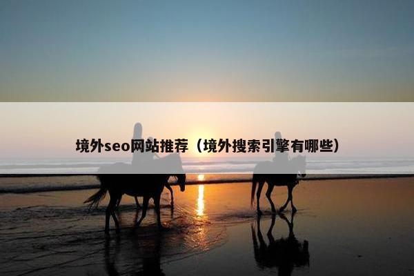 境外seo网站推荐（境外搜索引擎有哪些）