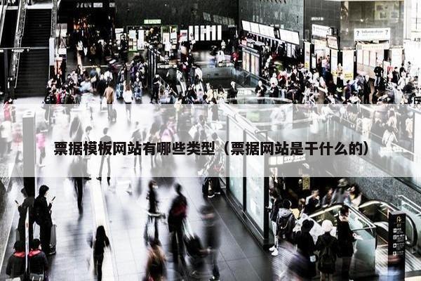 票据模板网站有哪些类型（票据网站是干什么的）
