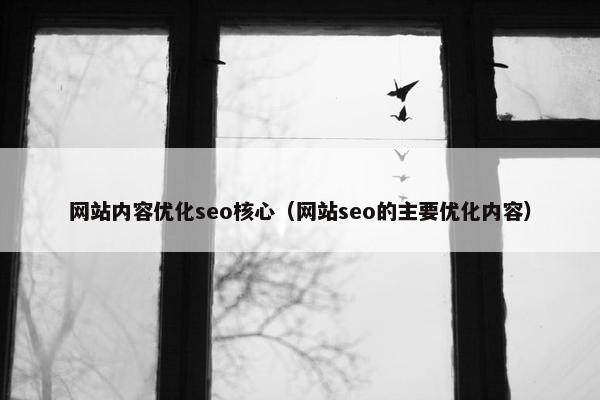 网站内容优化seo核心（网站seo的主要优化内容）