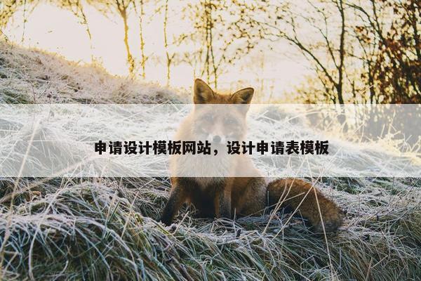 申请设计模板网站，设计申请表模板