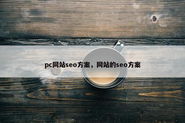 pc网站seo方案，网站的seo方案