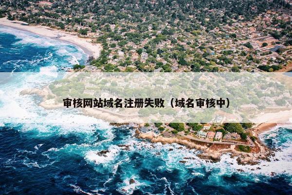 审核网站域名注册失败（域名审核中）