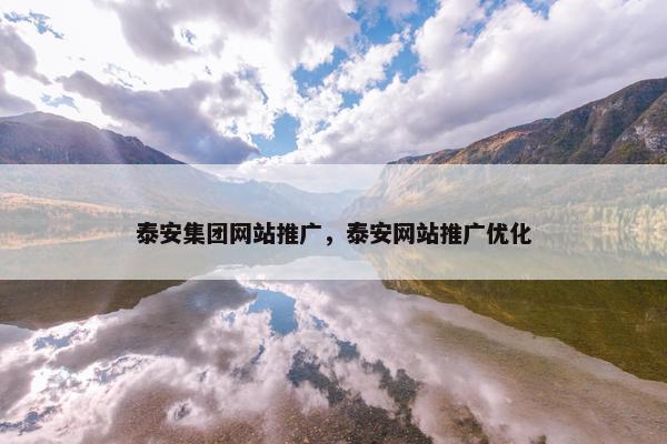 泰安集团网站推广，泰安网站推广优化