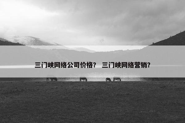 三门峡网络公司价格？ 三门峡网络营销？