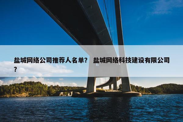 盐城网络公司推荐人名单？ 盐城网络科技建设有限公司？